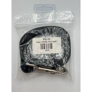 NASA Astro Dog Pet Leash Black 1" Wide Official Licensed New Sealed